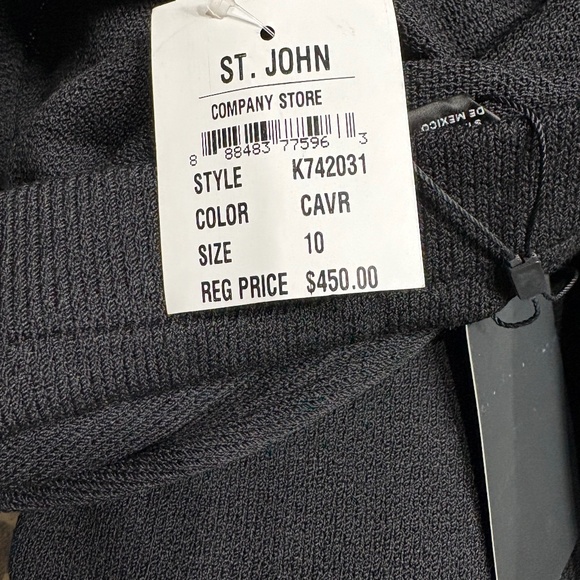 St. John caviar size 10 with tags wool blend skirt - Picture 3 of 6